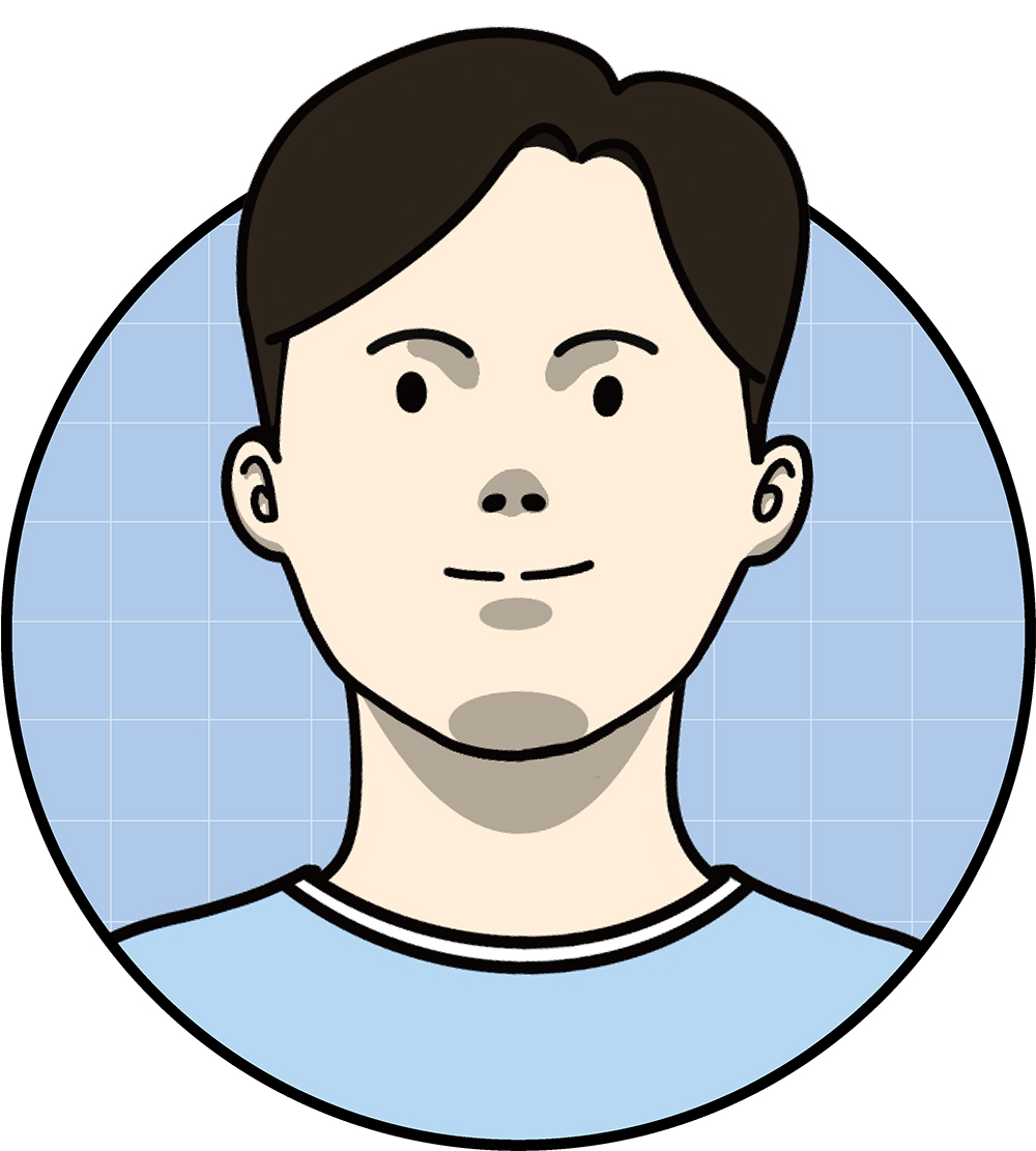 田玉拓己プロフィール画像（イラスト）
