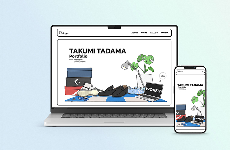 Webデザイン作品のモックアップ画像